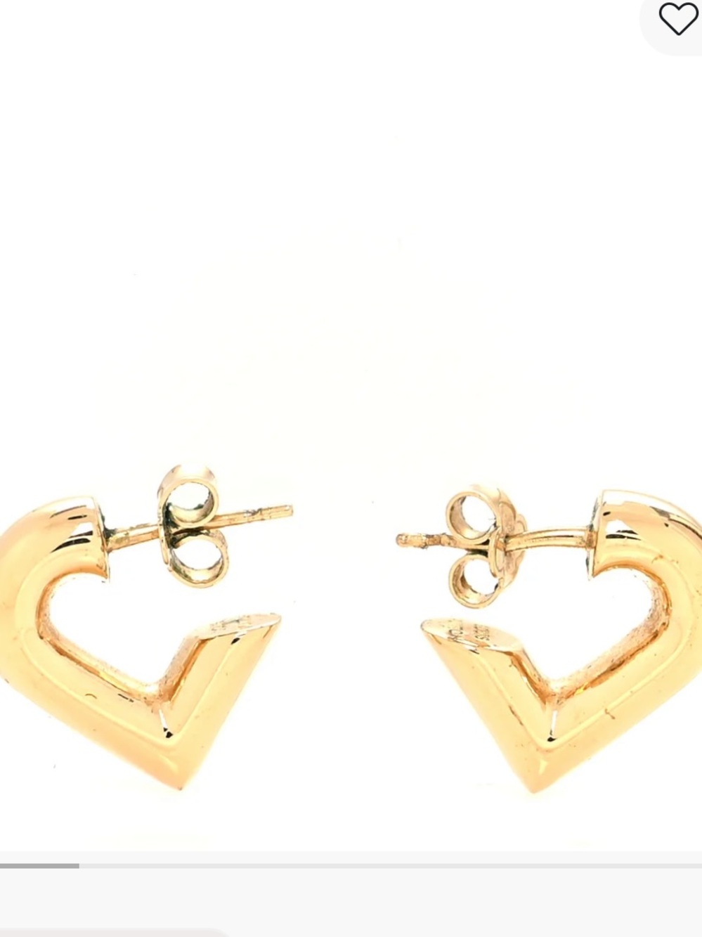 ⭐️ Louis Vuitton V Shape Hoop Earrings Gold
